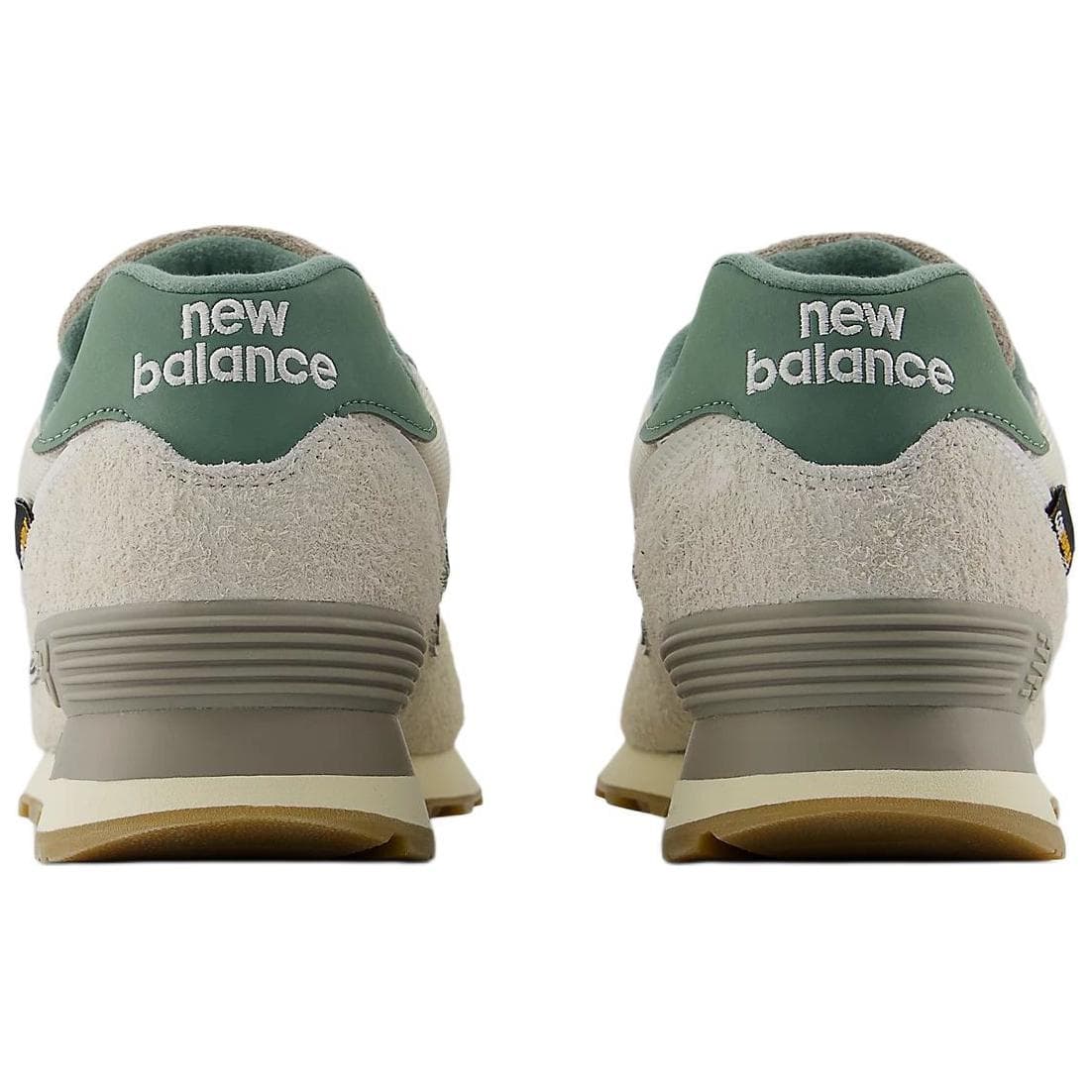 Кроссовки для бега New Balance NB 574 Low Топ Повседневные Городские Коммутатор Кроссовки для Бега Унисекс Белый Зеленый - изображение 5