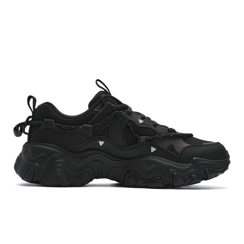 Кроссовки для бега FILA Fluid 5 Кошачья лапа Low Топ Беговые кроссовки Женские Черный - изображение 2