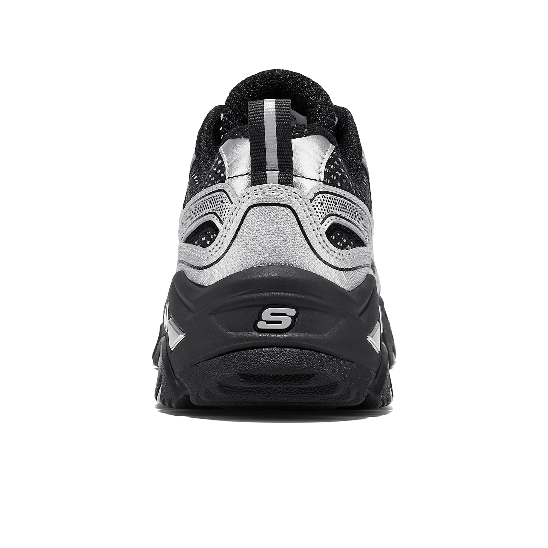 Кроссовки Skechers D'LITES Hiker Лоу-топы Уличная обувь Женские Черно-серебро - изображение 5