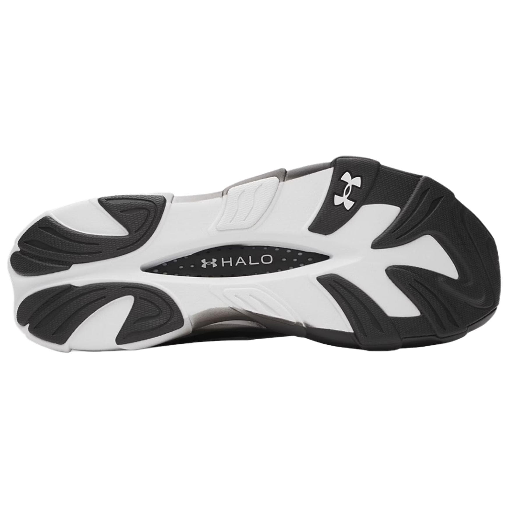 Кроссовки для бега Under Armour Halo Racer Поддержка Отскок Беговые кроссовки Мужской Черный Белый - изображение 4