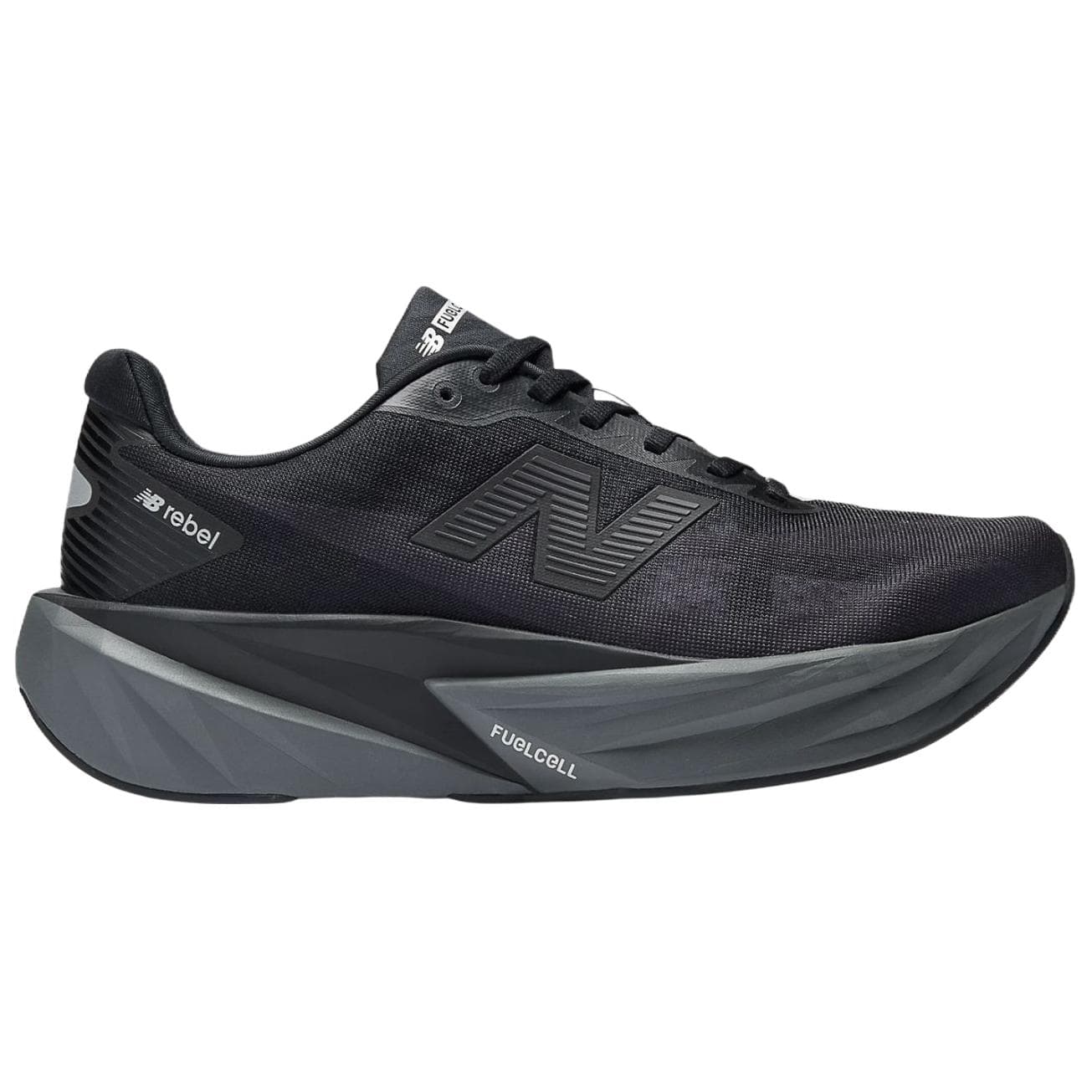 Кроссовки для бега New Balance FuelCell Rebel V5 Мягкий и Комфортный Устойчивый к Износу Низкий Топ Беговые Кроссовки Унисекс Черные - изображение 2