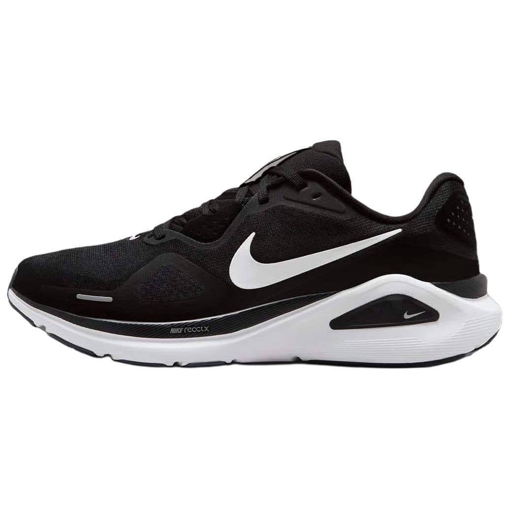 Кроссовки для бега Nike Structure 26 Low Топ ReactX Foam Повседневная Беговая Обувь для Длинных Беговых Сprints Мужская Черно-Белая - изображение 1