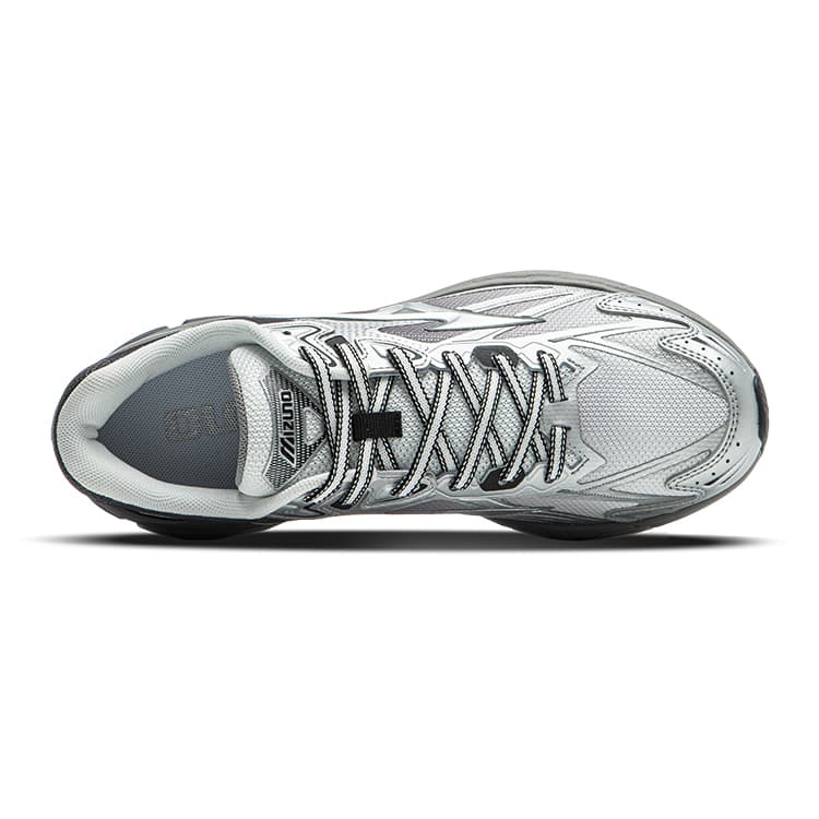 Кроссовки для бега Mizuno HALO MI Амортизирующие противоскользящие низкие беговые кроссовки унисекс белые серые - изображение 4