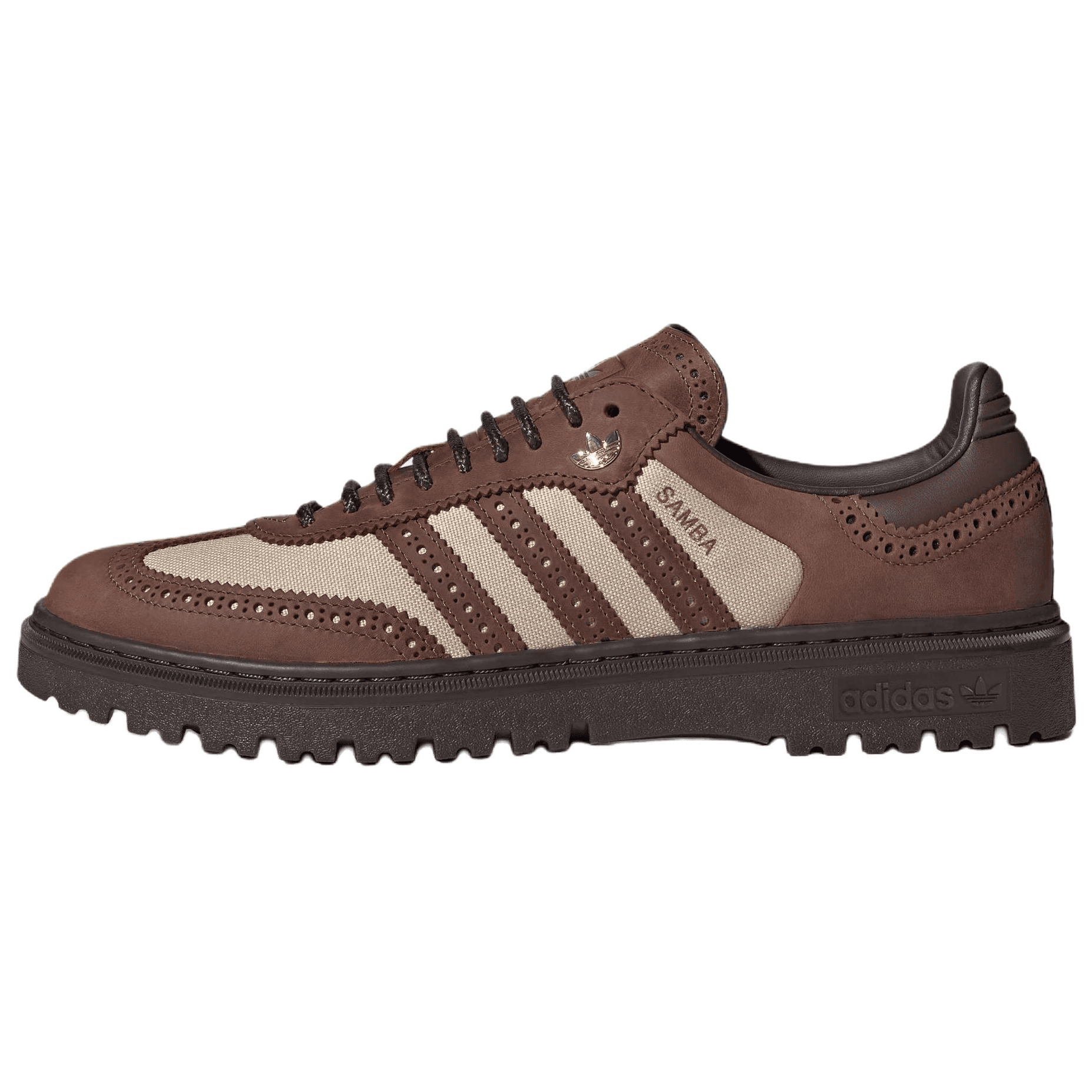 Кроссовки Adidas Originals Samba Немецкие армейские кроссовки Унисекс Темно-коричневый - изображение 1