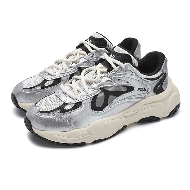 Кроссовки FILA MARS 4 tom sachs X NikeCraft Общего назначения Устойчивые к истиранию Низкие кеды Мужские Серебристо-белые - изображение 3