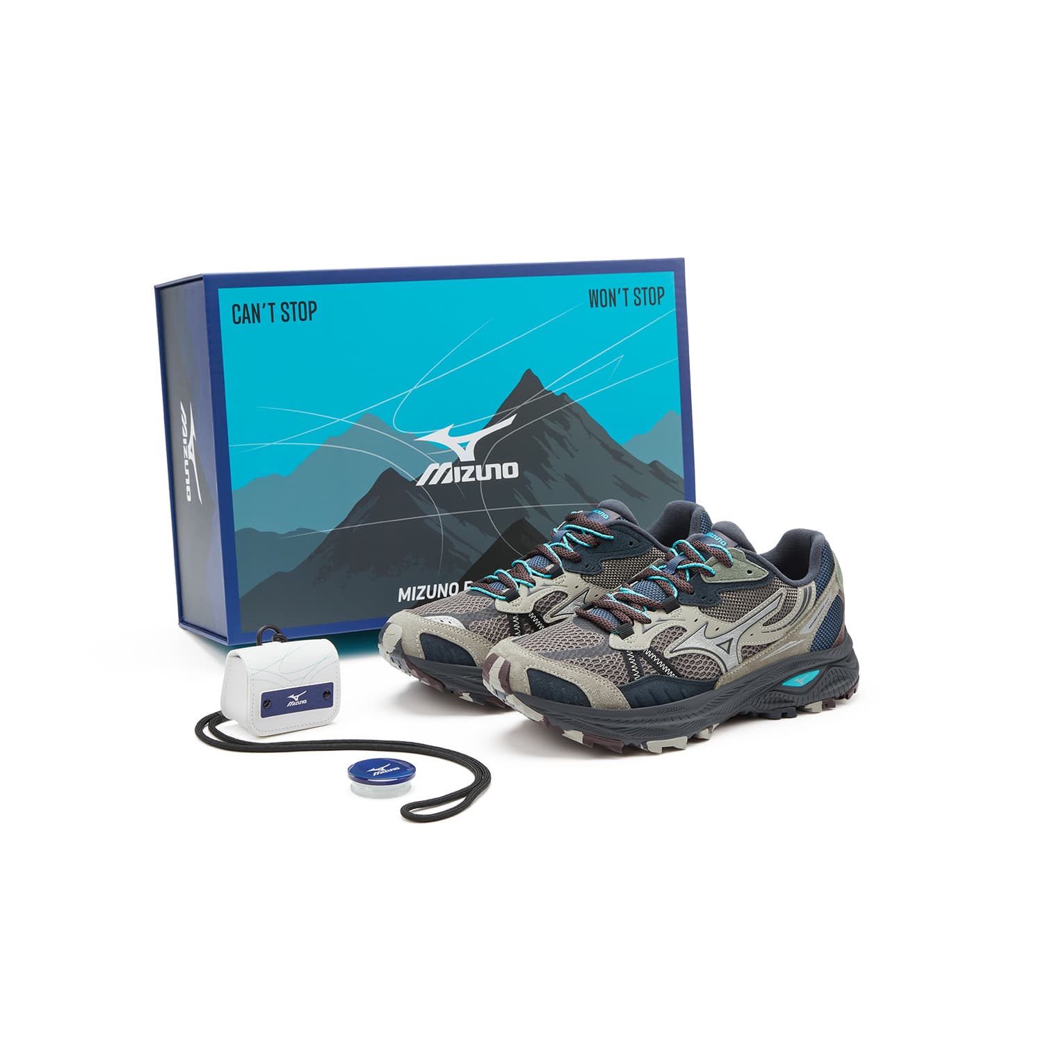 Кроссовки для бега POIZON x Mizuno Racer ADV Амортизация Износостойкий Низкий Топ ЭВА Материал Городская Коммутация Беговые Кроссовки - изображение 1