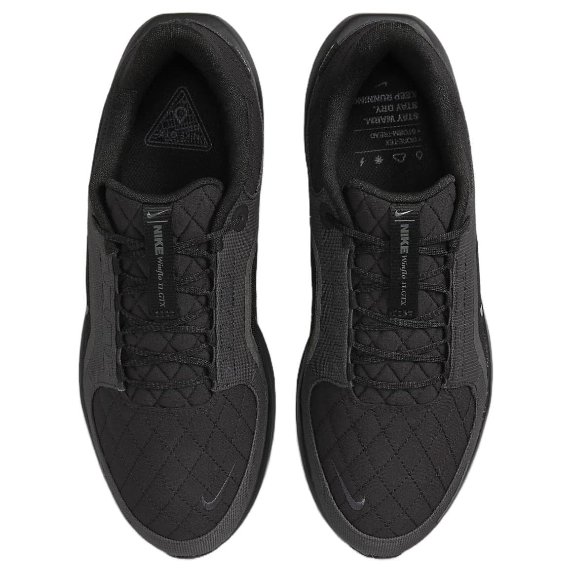 Кроссовки для бега Nike Winflo 11 Полиэстер Волокно Низкий Топ Беговые Кроссовки Мужские Черные - изображение 3