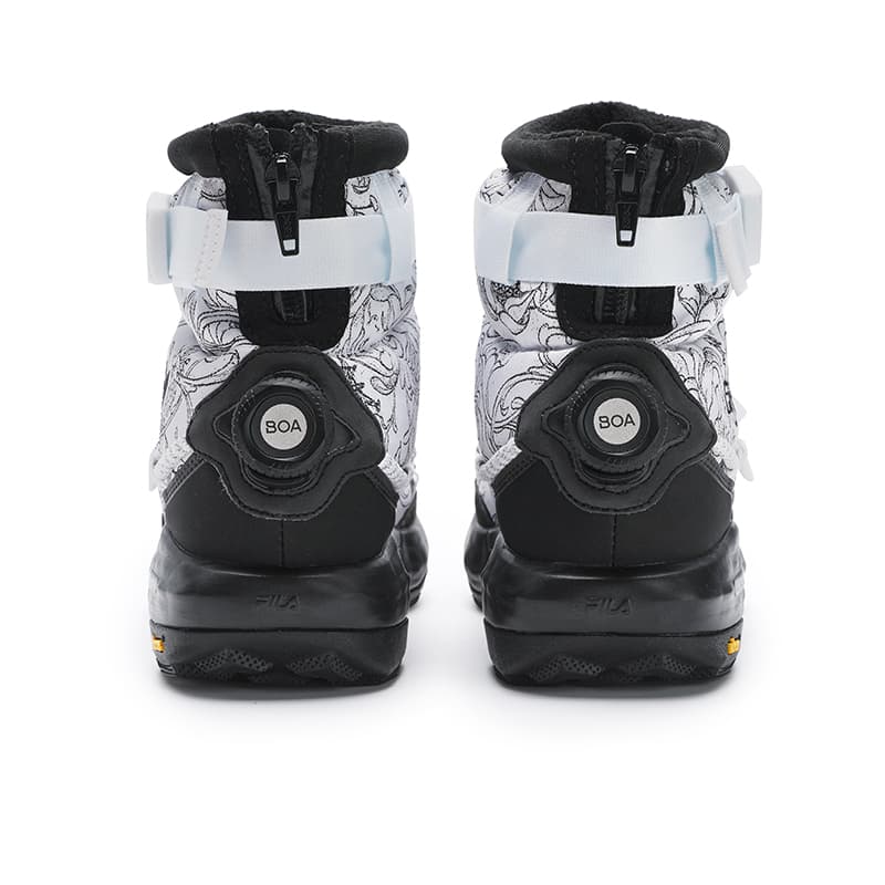 Ботинки уличные James Jean x FILA BOA EXPLORER 2 Устойчивый к истиранию Модный Короткий Аутдор Женские Белый Черный - изображение 4