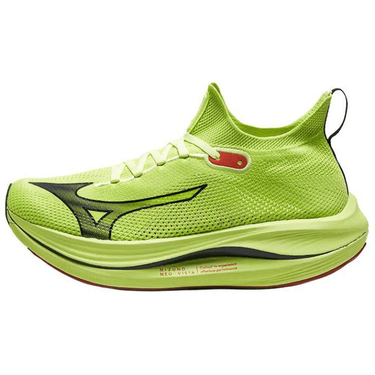 Кроссовки для бега Mizuno Neo Vista Дышащие Антислипные Устойчивые к Износу Низкие Беговые Кроссовки Унисекс Неоново-Желтые - изображение 1