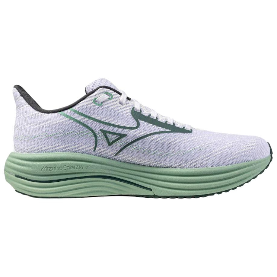 Кроссовки для бега Mizuno WAVE RIDER 29 Беговые кроссовки Унисекс Белый Зеленый - изображение 2