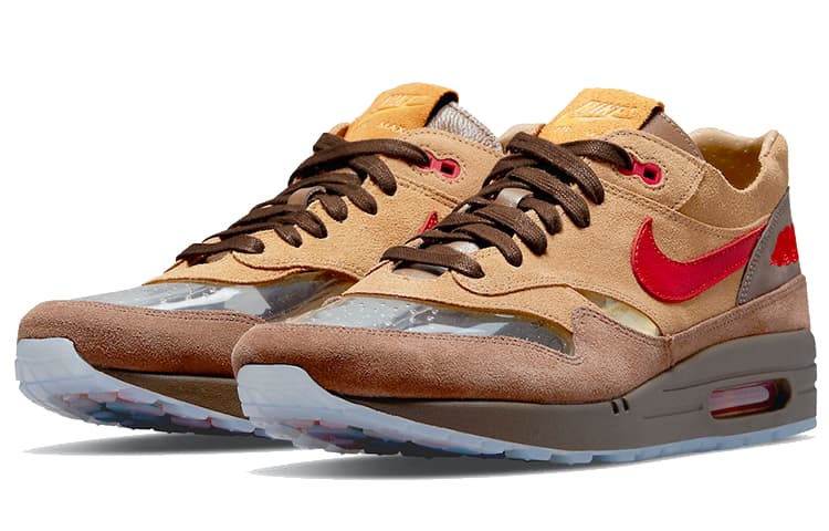 Кроссовки для бега CLOT x Nike Air Max 1 "Tea Leaf Brown" - изображение 3