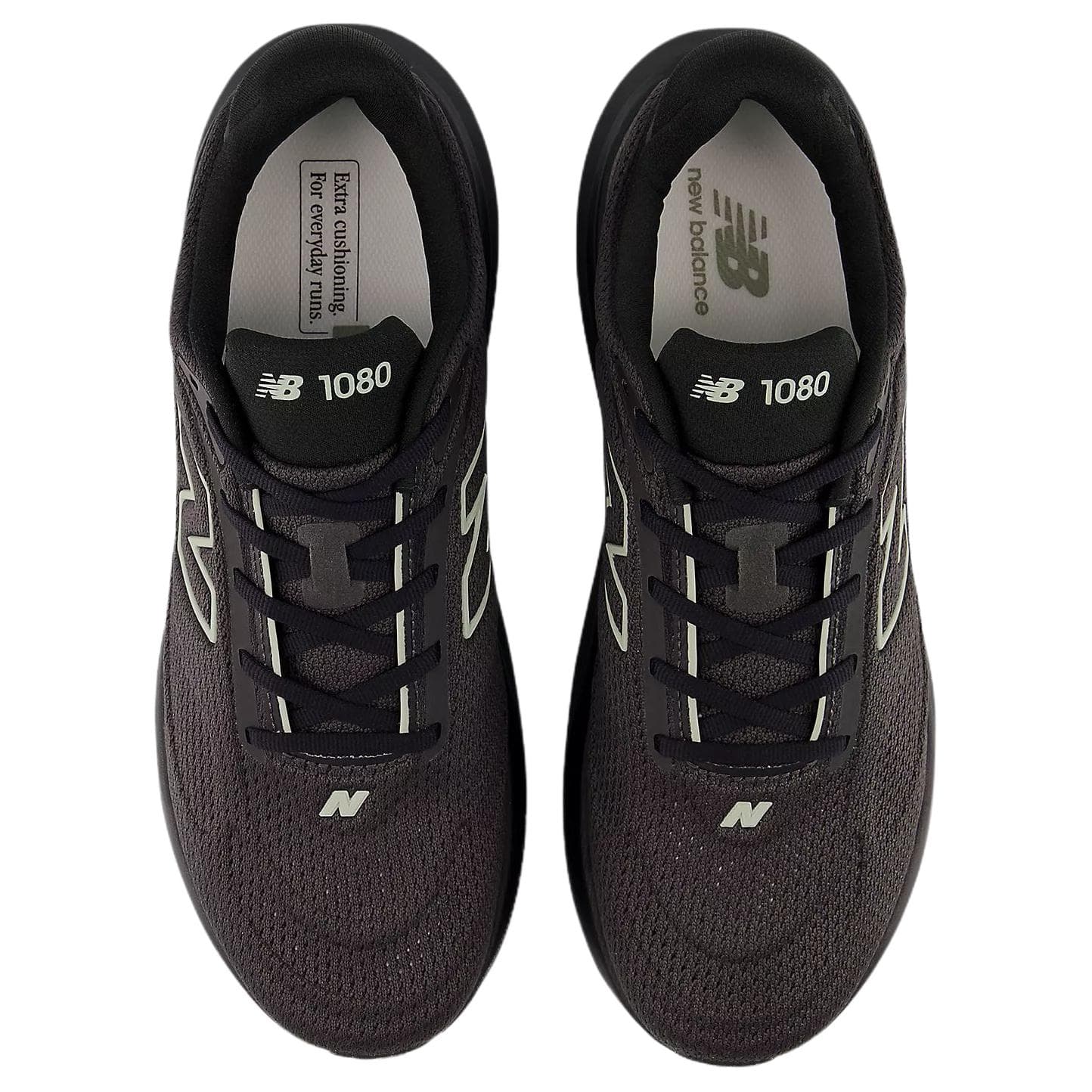 Кроссовки для бега new balance 1080v15 Дышащий Low Топ Беговые кроссовки Мужской Выцветший черный - изображение 4
