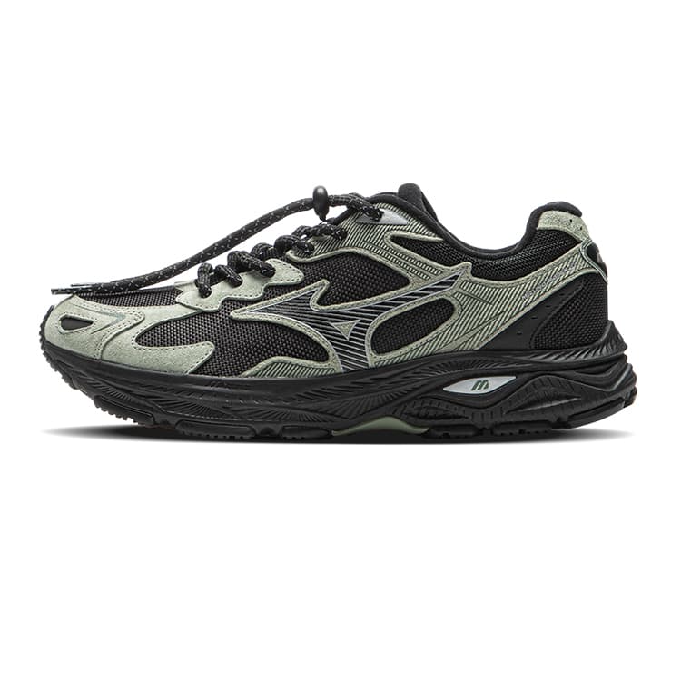 Кроссовки для бега Mizuno Racer S 2,0 Низкие кеды Повседневные Городские Коммутационные Беговые кроссовки Унисекс Лох-Несс Зеленый - изображение 1