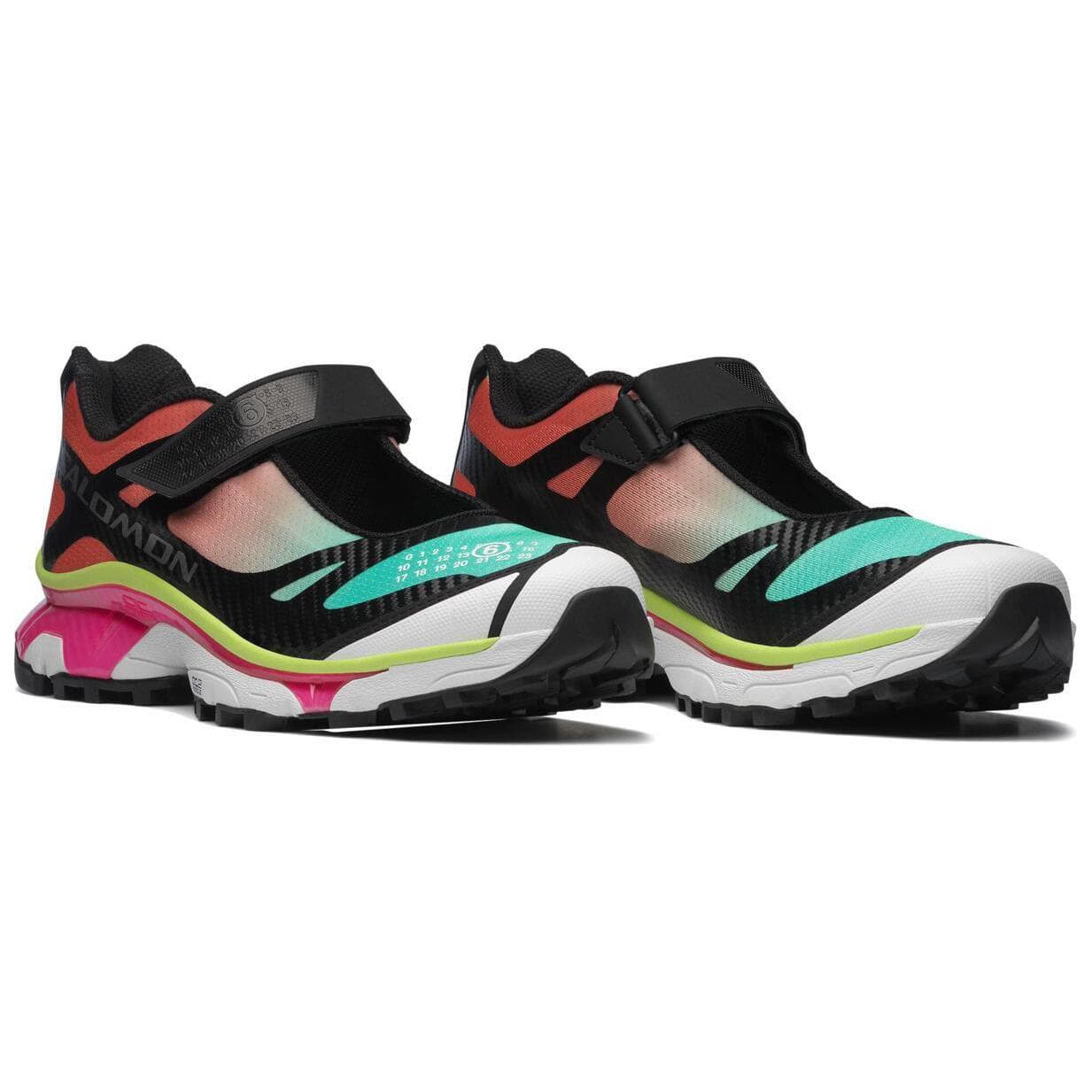 Salomon X MM6 Maison Margiela Тонкие и Без Объема Туфли Мэри Джейн Женские Соник Зеленый Свежий Розовый - изображение 3