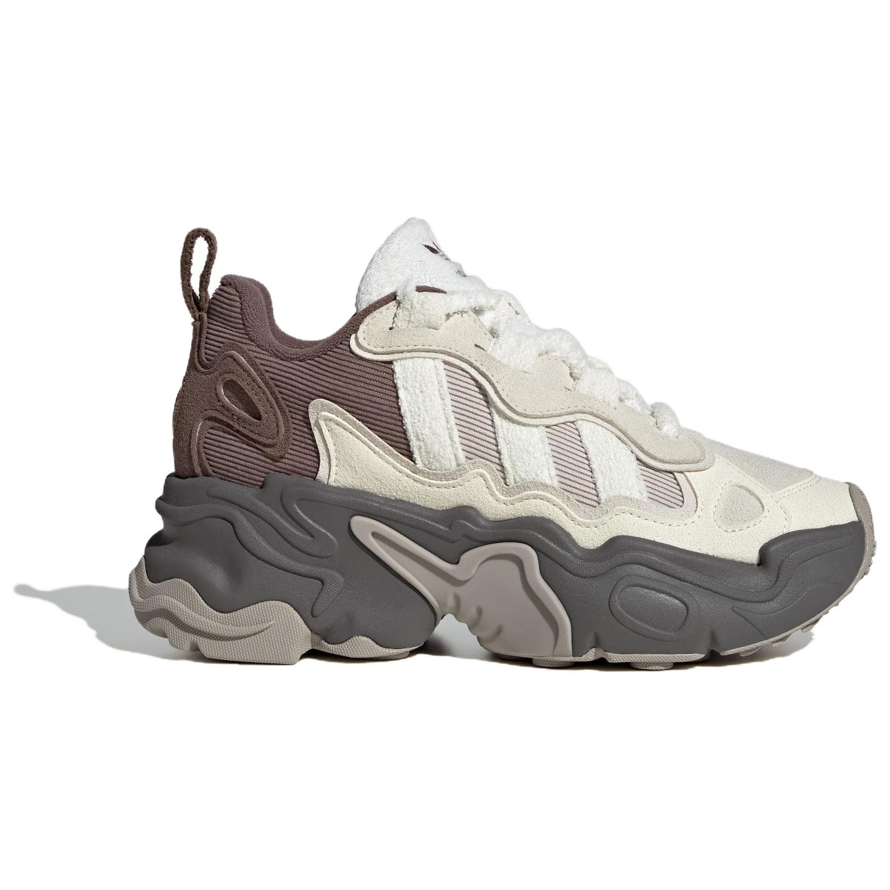 Кроссовки Adidas Originals Ozthemis противоскользящие устойчивые к истиранию низкие кеды женские белые коричневые - изображение 2