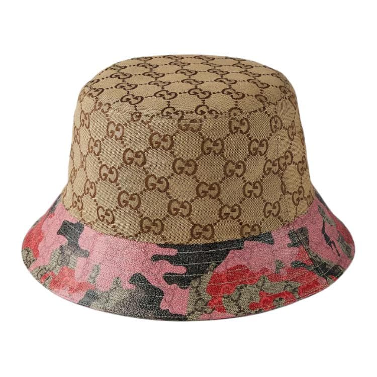 Панама GUCCI Хлопковые Панамы Мужские Бежевые и Темно-Коричневые - изображение 2