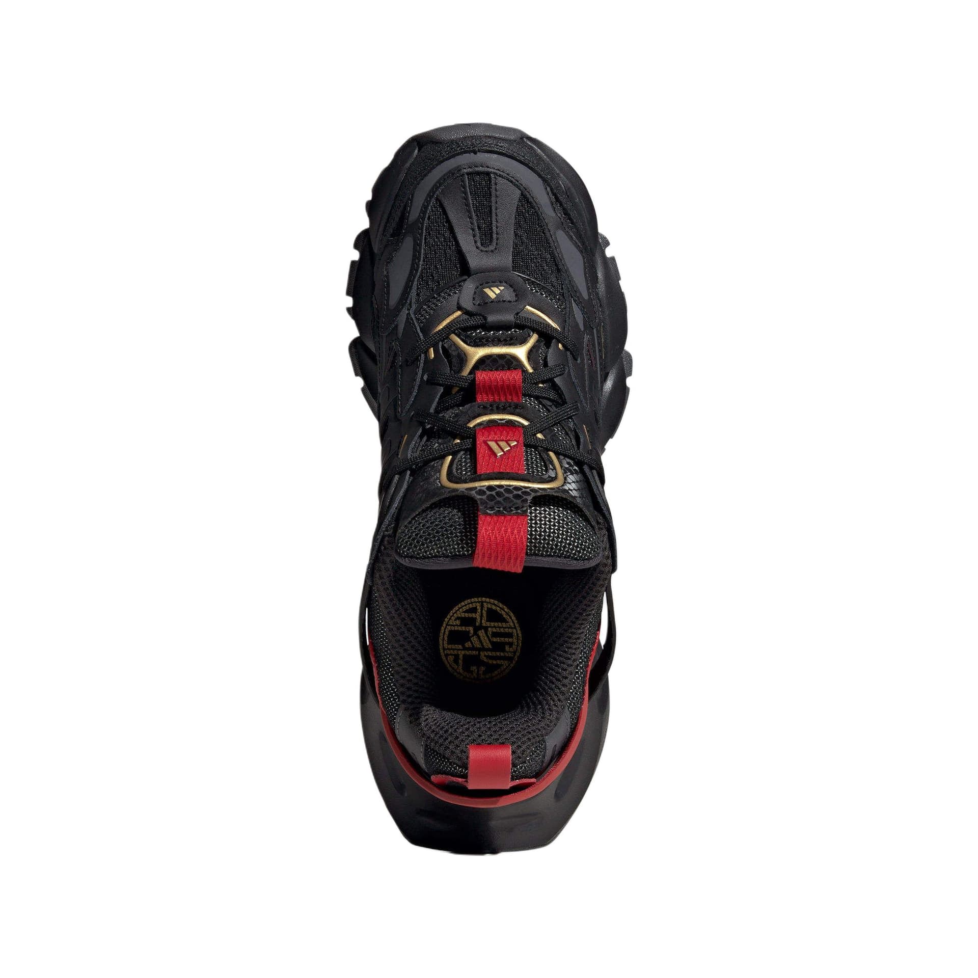 Кроссовки Adidas XLG RUNNER DELUXE Текстиль Кожа Низкие Кроссовки Унисекс Черные Красные - изображение 4