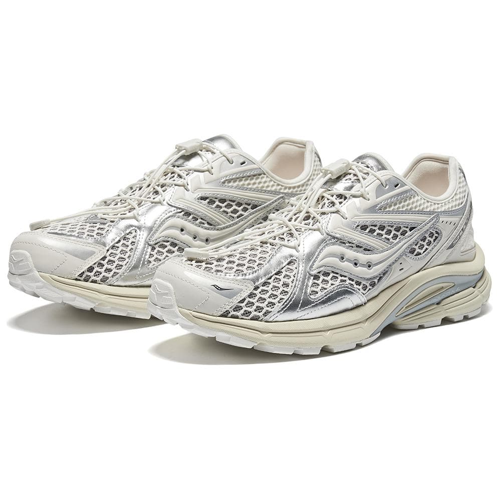 Кроссовки для бега Saucony Kinvara 4 Лоу-топы Повседневный Тренировки Городская коммутация Беговые кроссовки Унисекс Белый серебристый - изображение 3