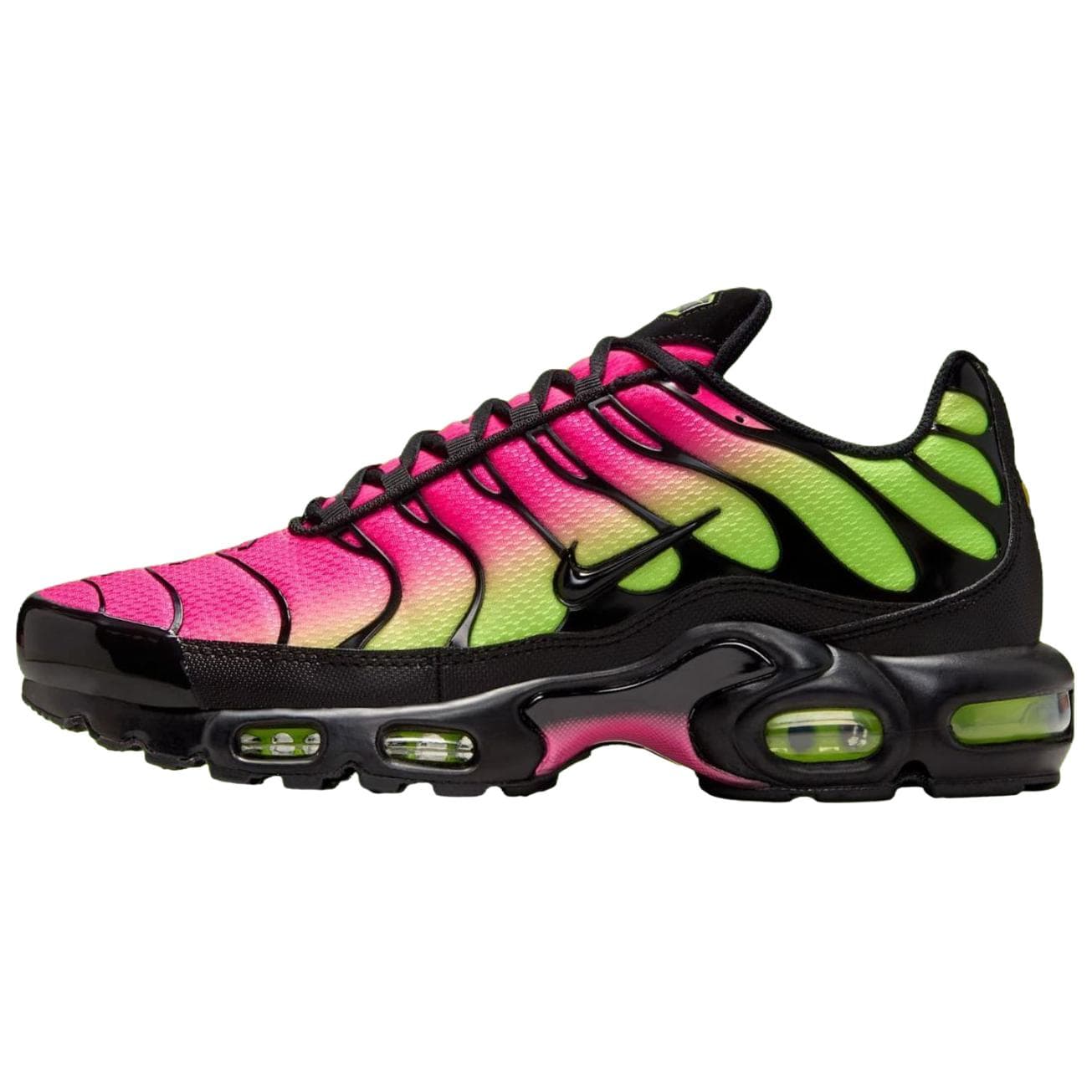 Кроссовки для бега Nike Air Max Plus Дышащая Поддержка Повседневные Беговые Кроссовки Унисекс Розовый Зеленый - изображение 1