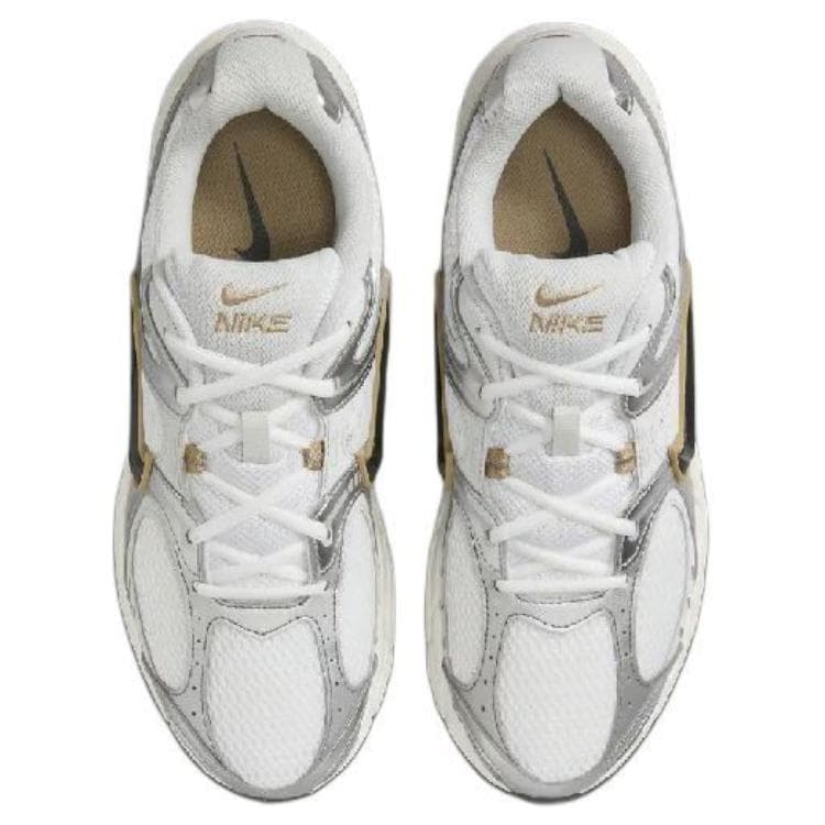 Кроссовки для бега Nike V5 противоскользящие устойчивые к истиранию дышащие низкие беговые кроссовки мужские белые серебристые - изображение 4