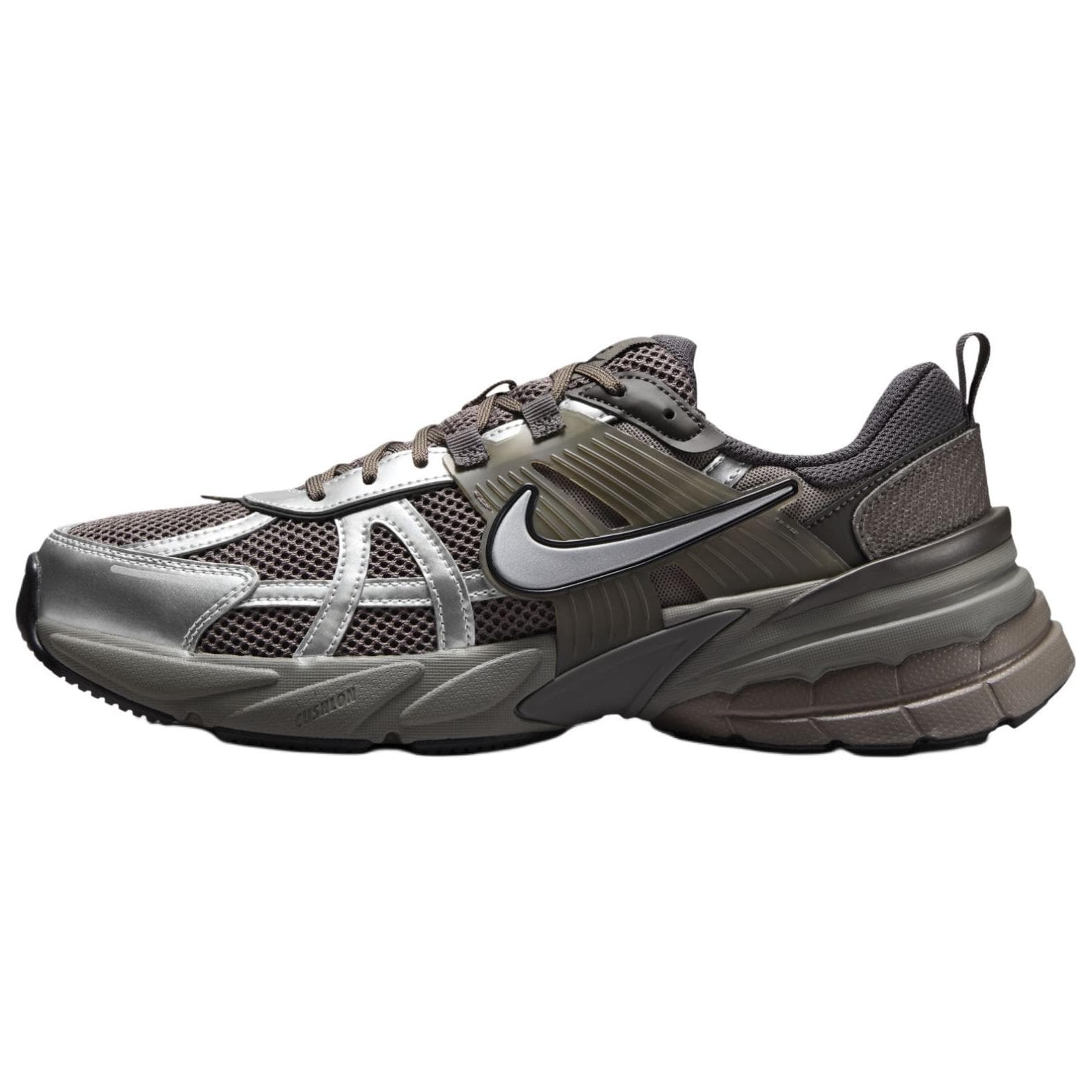 Кроссовки для бега Nike V2K Run Дышащий Low Топ Повседневный Городская коммутация Беговые кроссовки Мужской Серая умбра - изображение 1