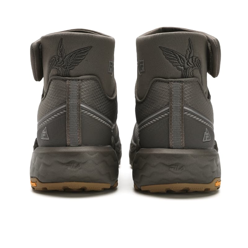 Ботинки уличные James Jean x FILA SPD HORIZON Устойчивый к истиранию Модный Короткий Аутдор Мужской Серый Коричневый - изображение 4