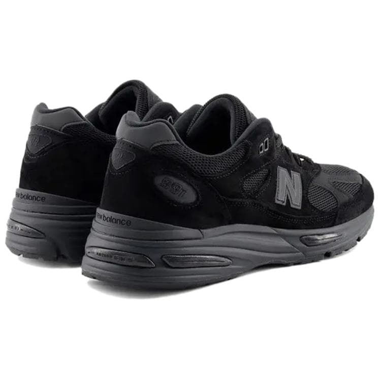 Кроссовки для бега New Balance NB 991 V2 Устойчивые к истиранию Низкие Повседневные Городские Кроссовки для Коммутации и Бег Унисекс Черные - изображение 4