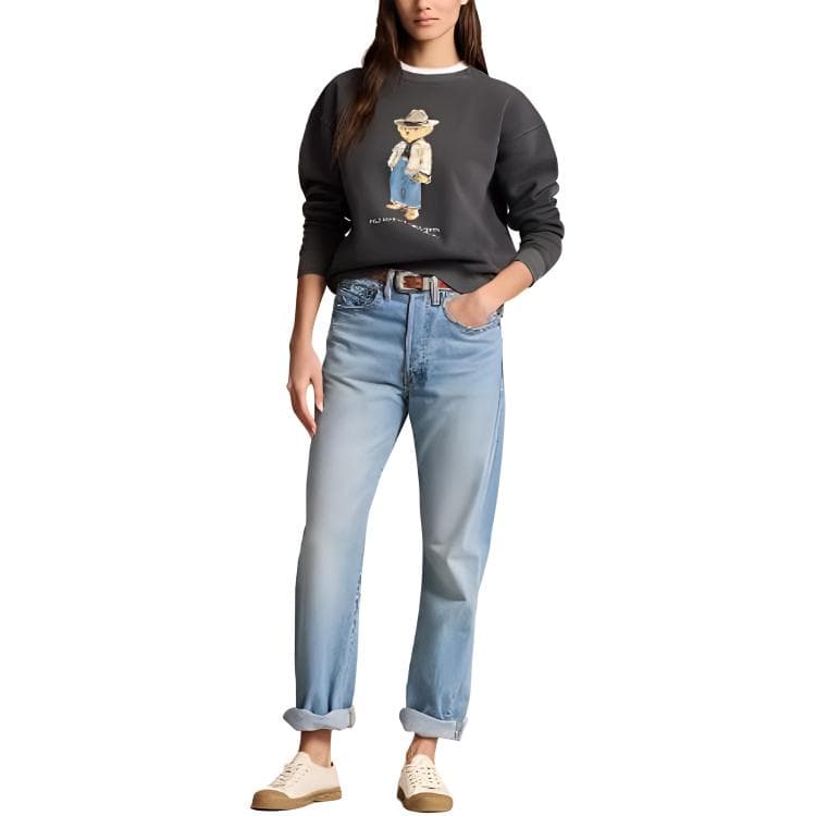 Худи Polo Ralph Lauren Толстовка для женщин цвет черный - изображение 4