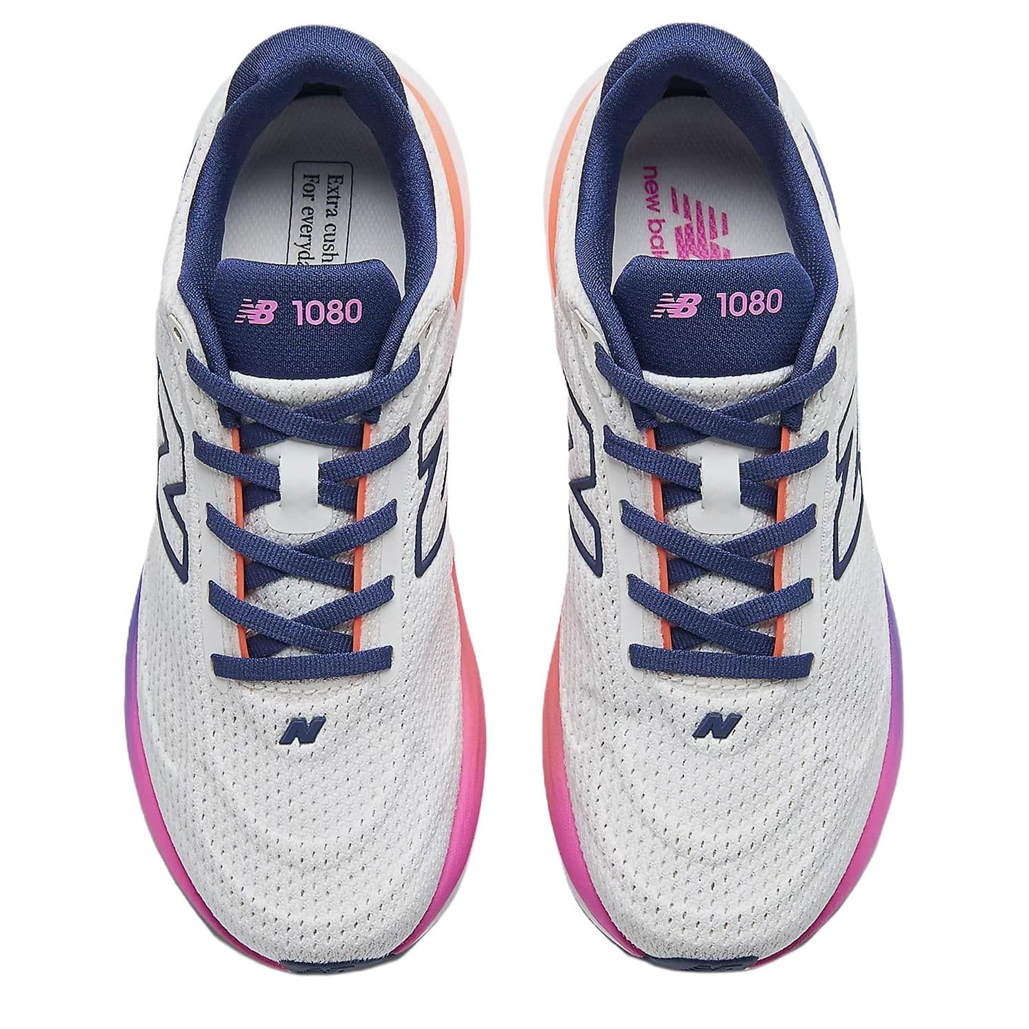 Кроссовки для бега new balance 1080v15 Повседневные кроссовки для бега Women's White - изображение 3
