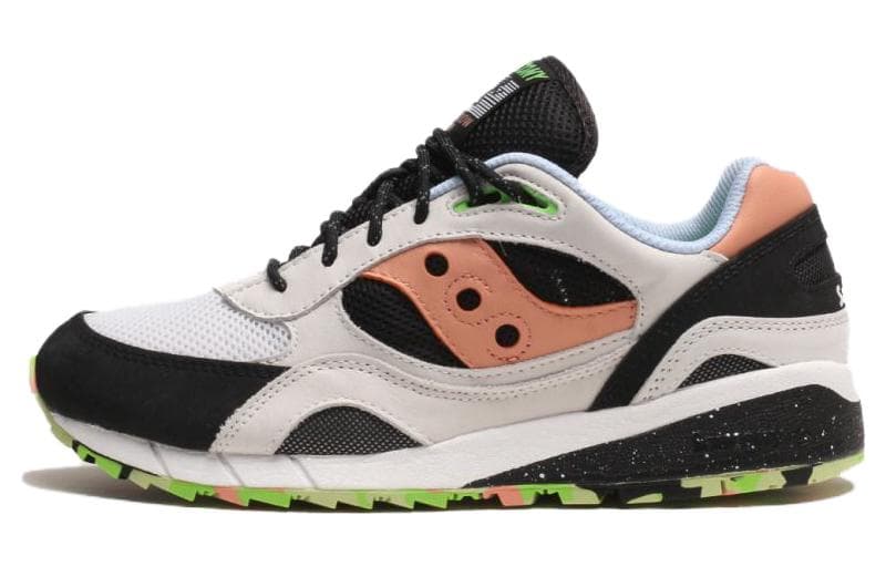 Кроссовки для бега Saucony Shadow 6000 Противоскользящие Устойчивые к истиранию Сетчатая ткань Низкие кеды для бега Мужские Белые - изображение 1