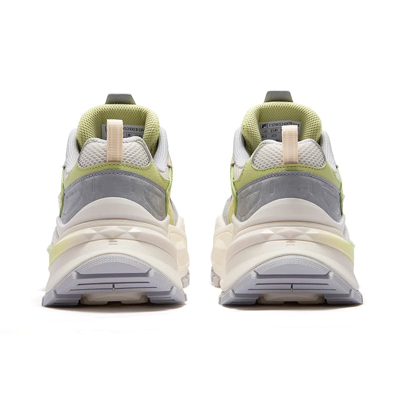 Кроссовки для бега FILA FUSION BIANCO IV Candy Shoes 4 Устойчивые к истиранию низкие повседневные беговые кроссовки Женские Белые Зеленые - изображение 6