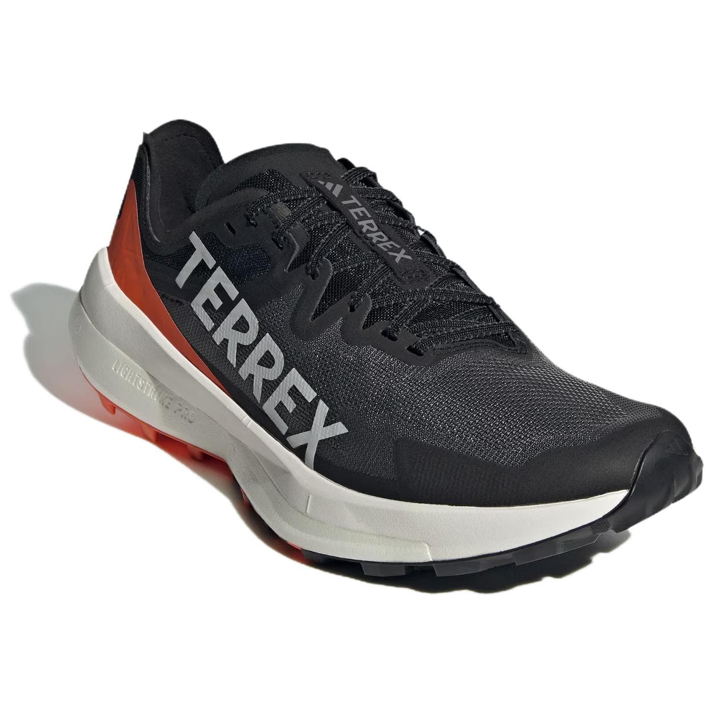 Кроссовки для бега Adidas TERREX Agravic Амортизация Износостойкие Низкие Беговые Кроссовки Мужские Черные и Оранжевые - изображение 3
