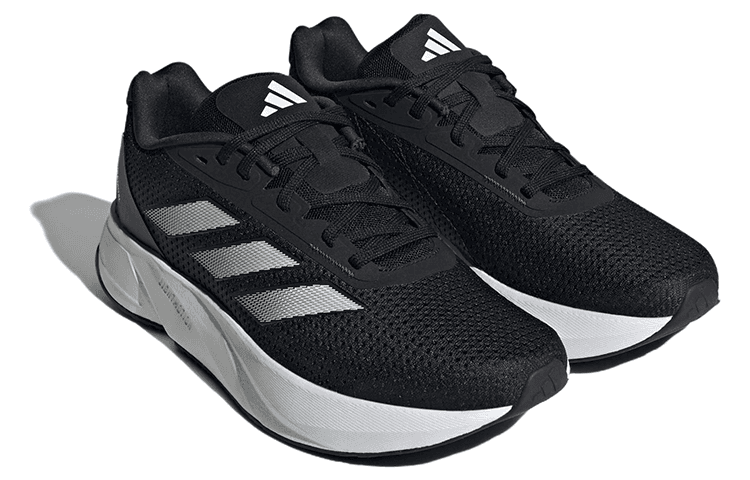 Кроссовки для бега Adidas Duramo Sl противоскользящие низкие беговые кроссовки женские черно-белые - изображение 3