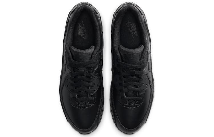 Кроссовки для бега Nike Air Max 90 Leather Triple Black - изображение 3