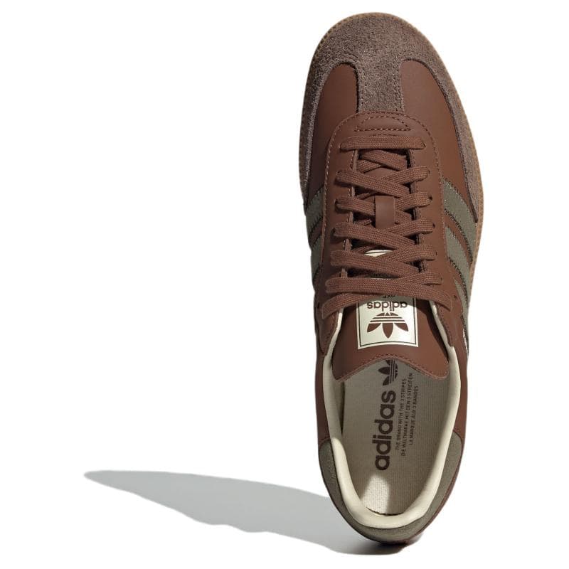 Кроссовки Adidas Originals Samba OG Low Топ Кеды немецкой армии (GAT) Унисекс Коричневый - изображение 4
