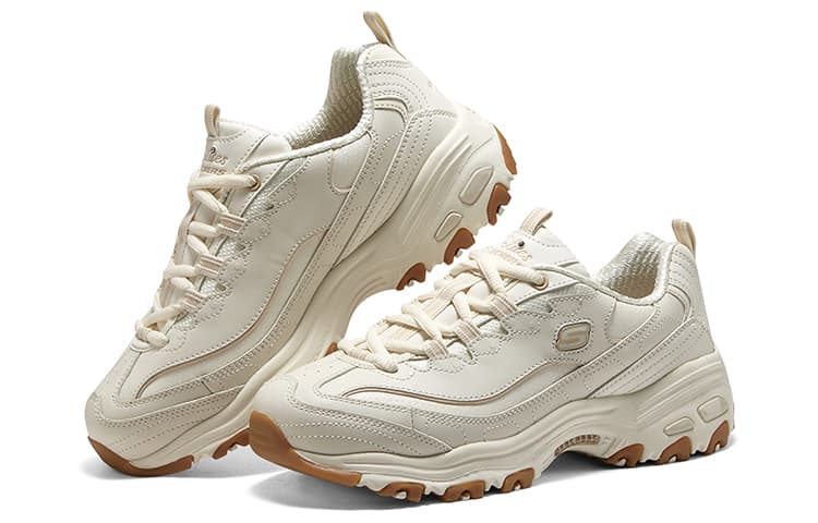 Кроссовки Skechers D'Lites 1,0 Амортизация устойчивые к истиранию легкие увеличивающие высоту низкие массивные кроссовки женские - изображение 4