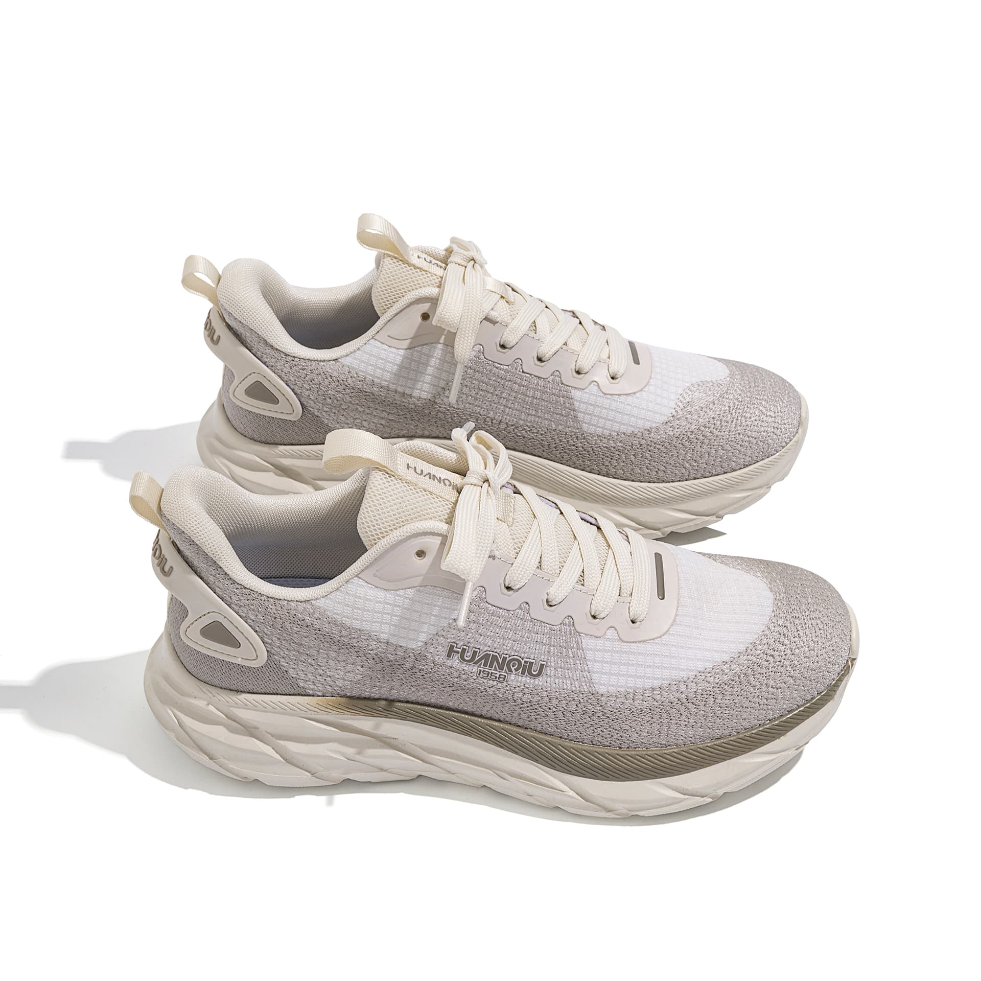 Кроссовки для бега HUANQIU Fashion Casual Running Shoes Khaki Grey - изображение 5