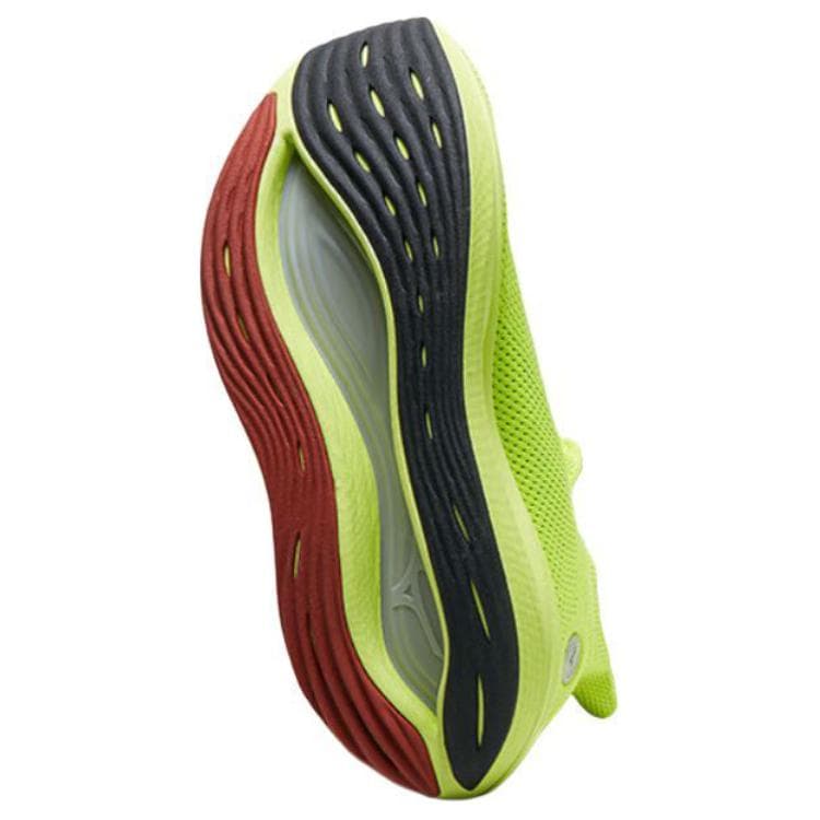 Кроссовки для бега Mizuno Neo Vista Дышащие Антислипные Устойчивые к Износу Низкие Беговые Кроссовки Унисекс Неоново-Желтые - изображение 5