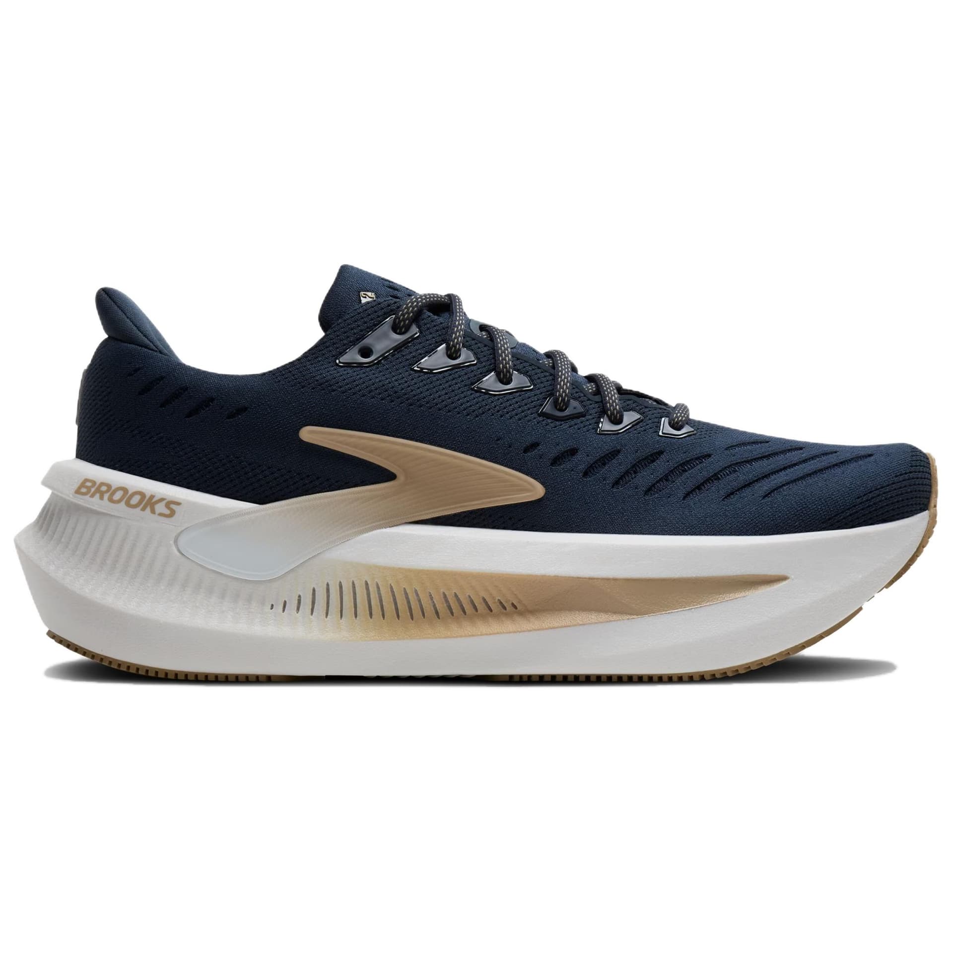 Кроссовки для бега Brooks Glycerin Max 2 Удобная ТРЕНИРОВОЧНАЯ БЕЖКА ОБУВЬ Мужская СИНИЙ КОРИЧНЫЙ - изображение 2