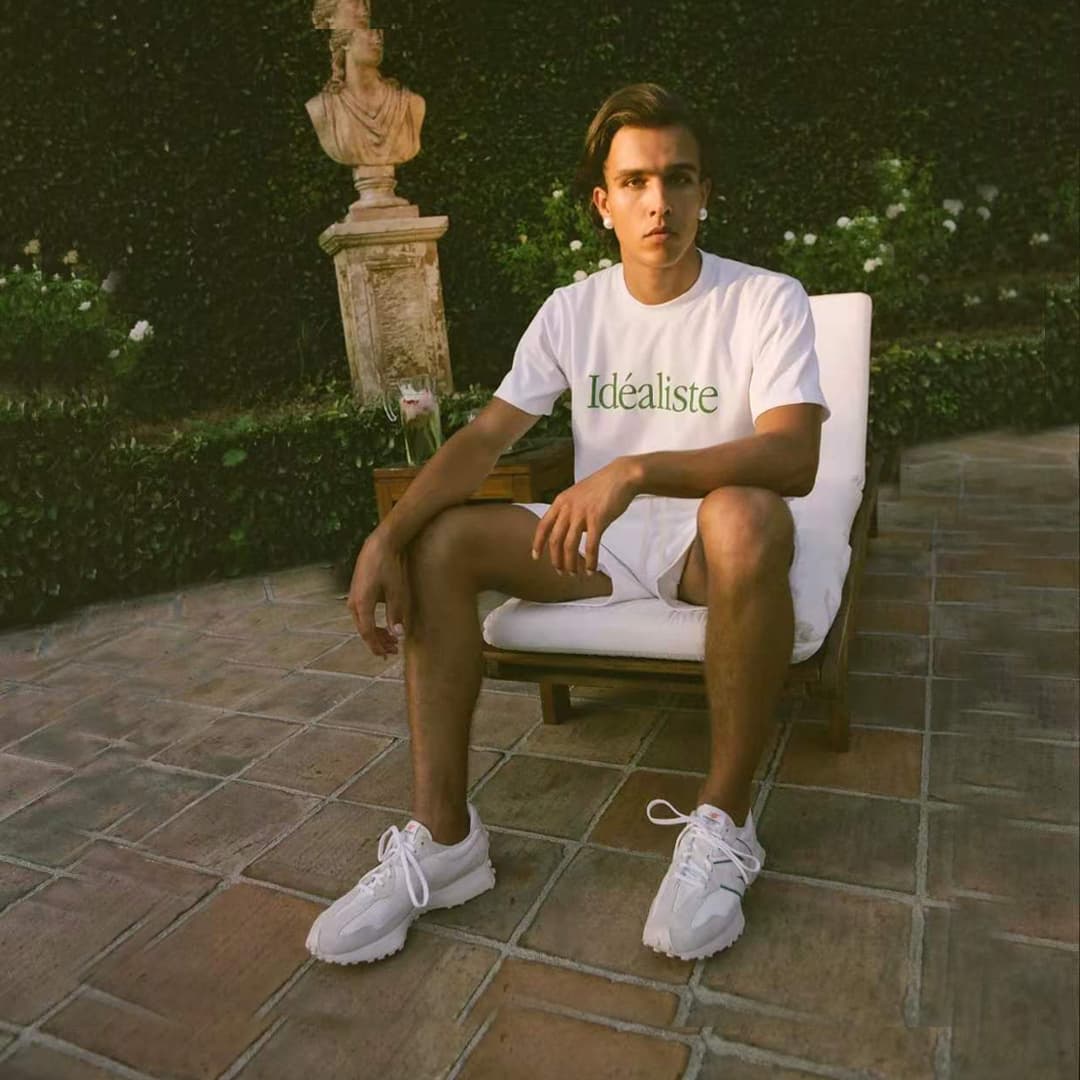 Кроссовки для бега CASABLANCA x New Balance 327 White Green - изображение 7