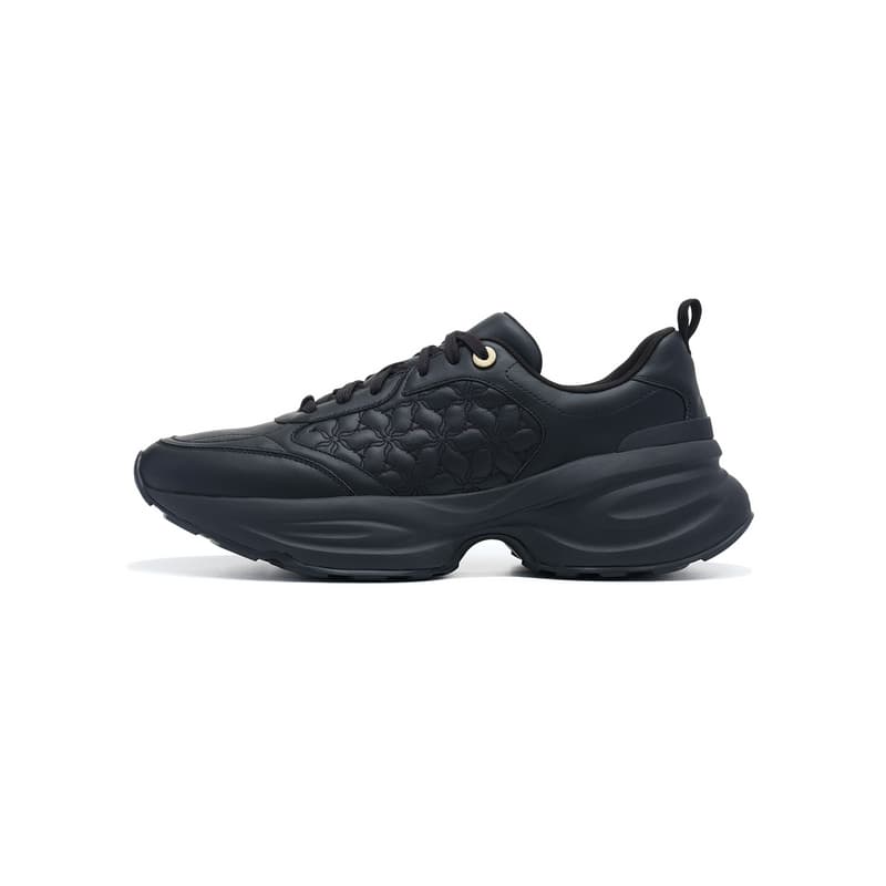 Кроссовки LI NING 1990 Classic Collection Низкие массивные кроссовки Мужские Черные - изображение 1