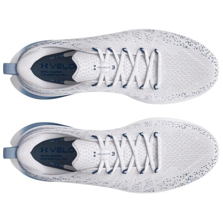 Кроссовки для бега Under Armour Velociti 3 Устойчивые к истиранию Низкие повседневные городские кроссовки для бега Мужские Белые - изображение 4