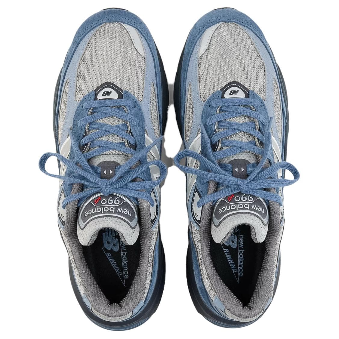 Кроссовки для бега New Balance NB 990 V6 Устойчивые к истиранию Низкие Повседневные Беговые Кроссовки Унисекс Винтаж Индиго - изображение 3