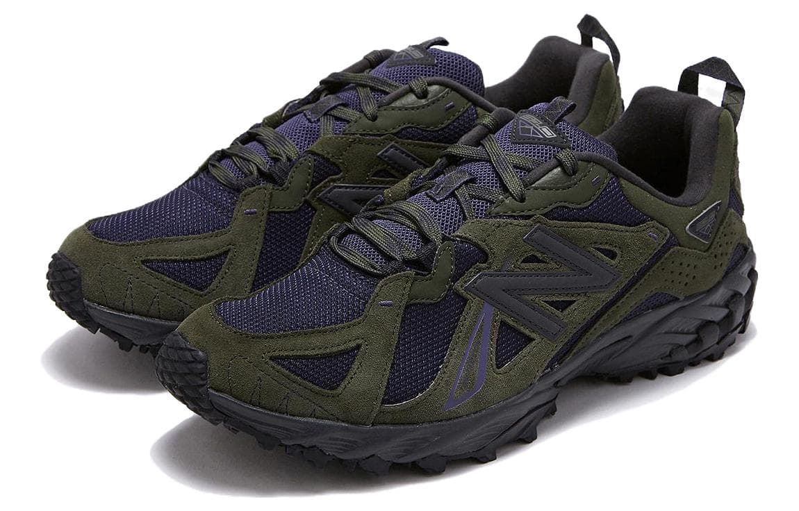Кроссовки New Balance 610v1 Устойчивый к истиранию Дышащая Низкая Уличная Обувь Унисекс Черная Зеленая - изображение 3