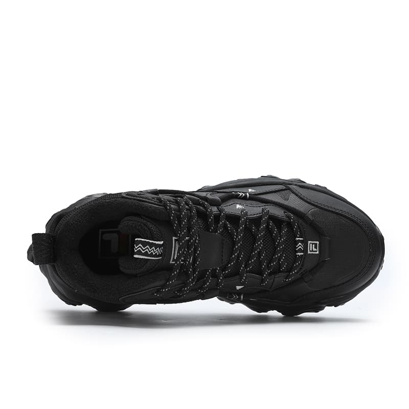 Кроссовки для бега FILA ORIGINALE Износостойкие MID Беговые кроссовки Женские Черные - изображение 5