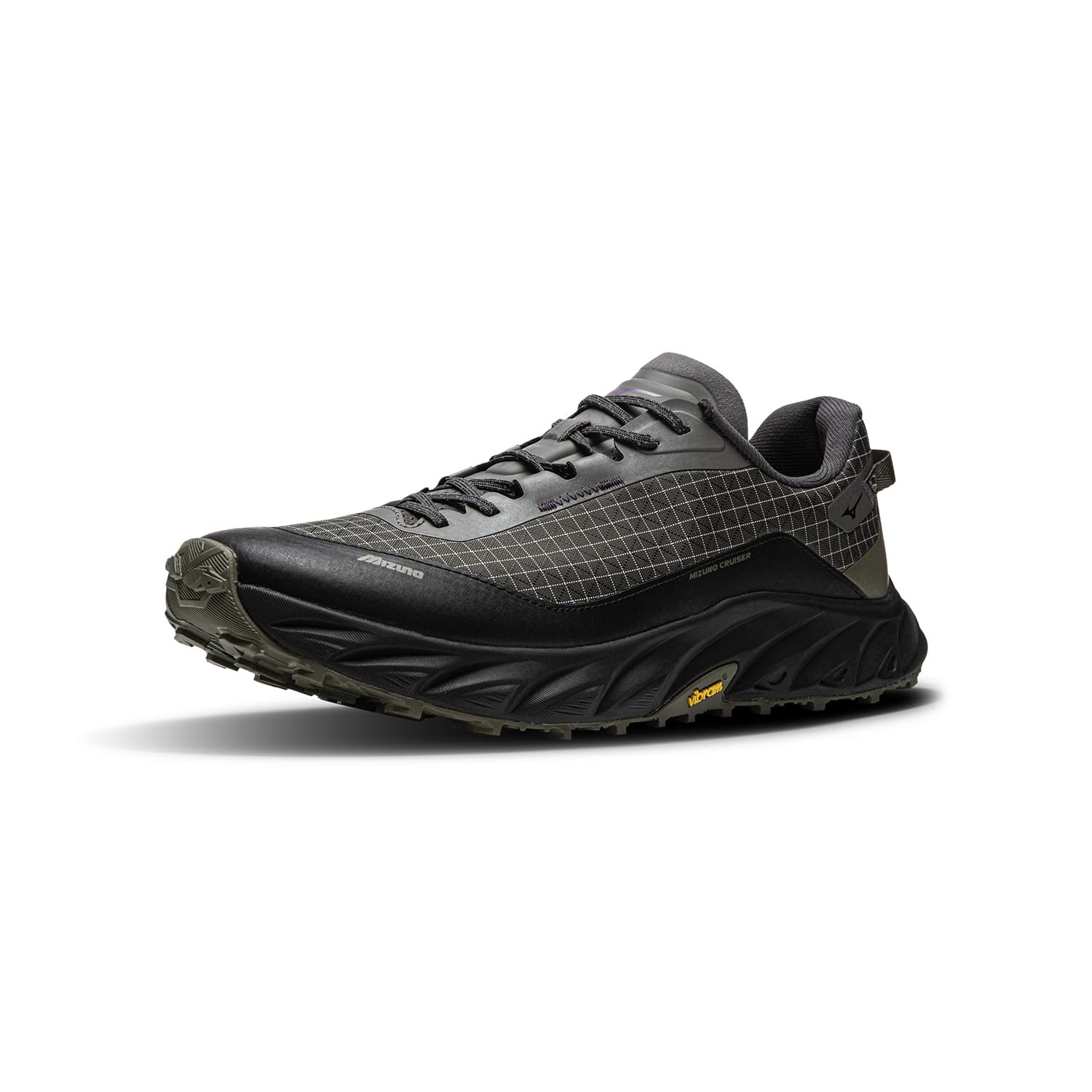 Кроссовки для бега Mizuno Cruiser Модные Тканевые Низкие Беговые Кроссовки Унисекс Гранитный Камень - изображение 2