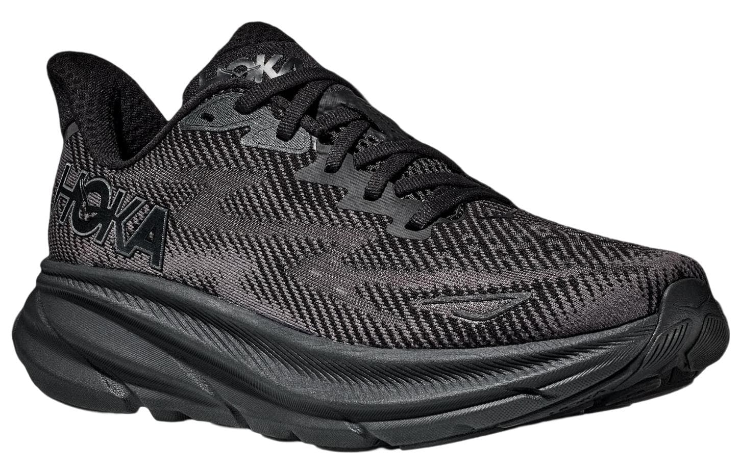 Кроссовки для бега HOKA ONE ONE Clifton 9 Wide Black - изображение 3
