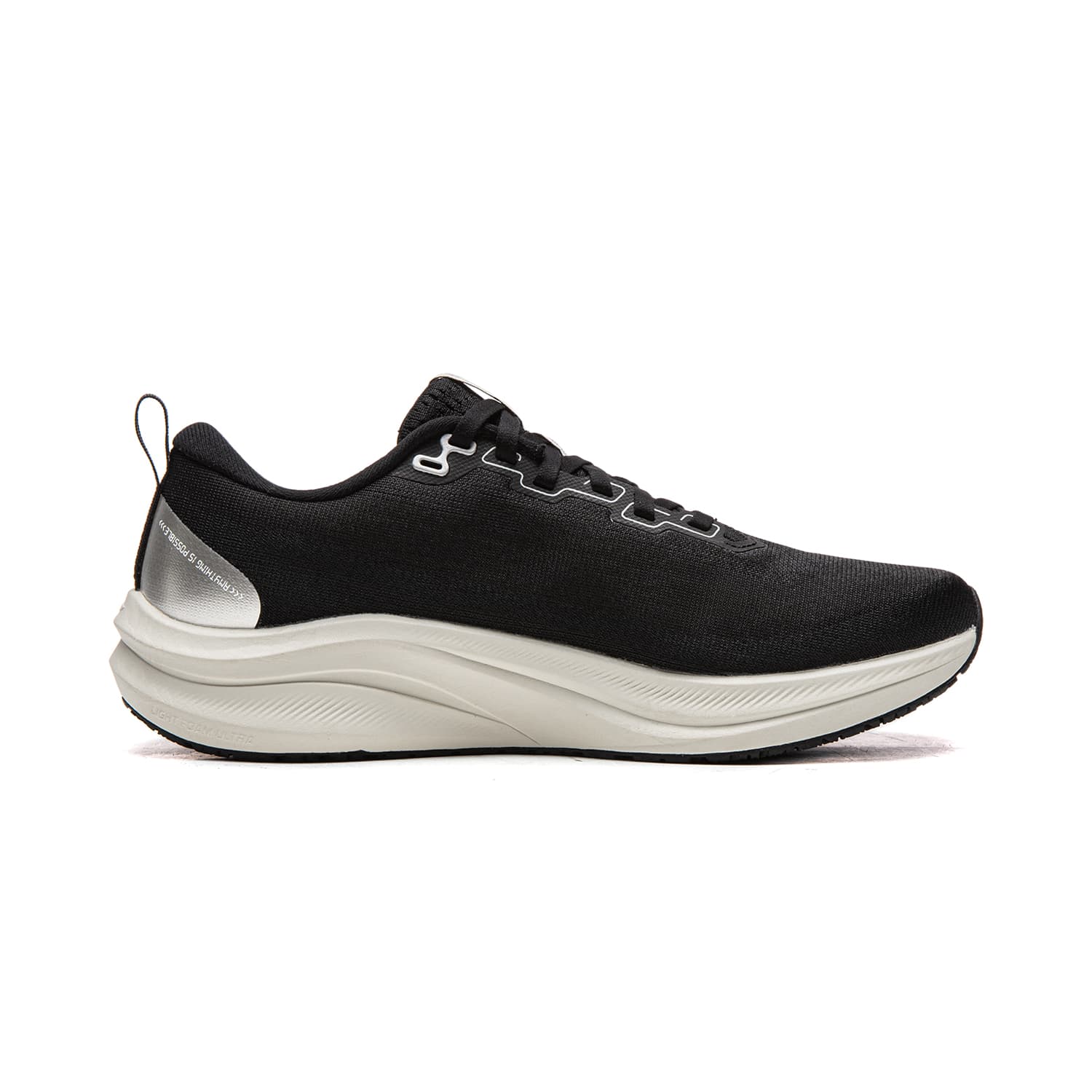 Кроссовки для бега Li-Ning LINING Cloud Беговые кроссовки для физкультурного зачета с амортизацией, противоскользящей износостойкой подошвой, дышащие и легкие с технологией отскока, мужские, черные - изображение 2