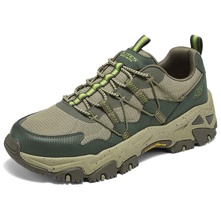 Кроссовки Skechers D'LITES Hiker Устойчивый к истиранию Сцепление Низкий Топ Походная обувь Мужская Оливково-коричневый - изображение 2