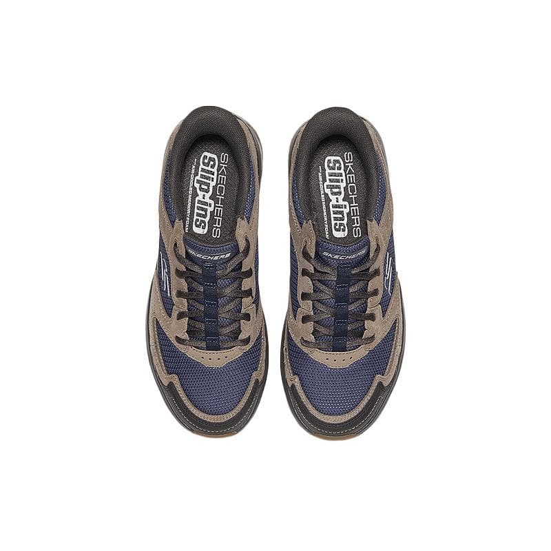 Кроссовки Skechers OUTDOOR MENS Комфортная Амортизация Низкий Верх Уличная Обувь Мужская Синий Коричневый - изображение 2